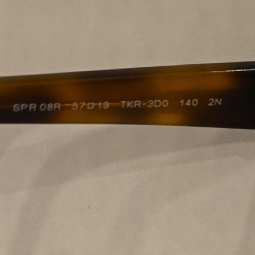 Prada Brown Cat-Eye Sunglasses - Model number (SPR 08R). Prescription Lens - Picture 4 of 6